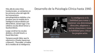 PSICOLOGÍA CLÍNICA material importante | PPTX