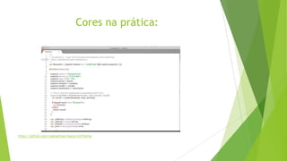 Cores na prática:

https://github.com/raphaelivan/bacon.tmTheme

 