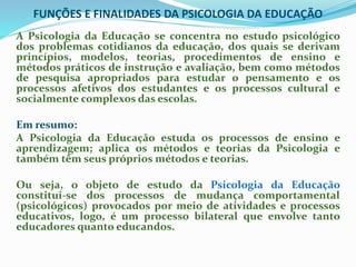 Psicologia da educação | PPTX