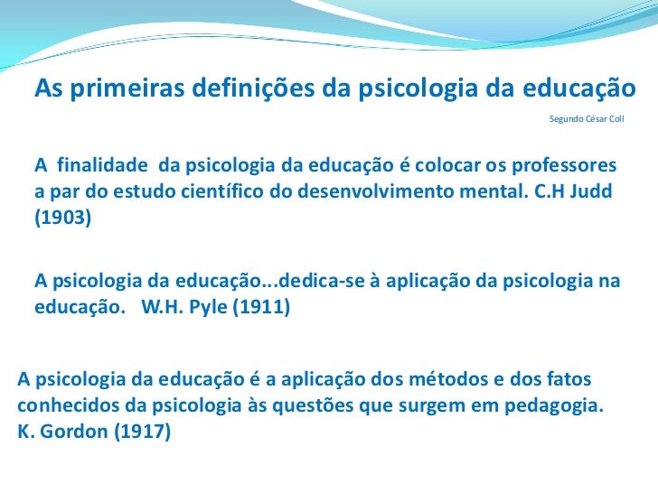 Psicologia da Educação