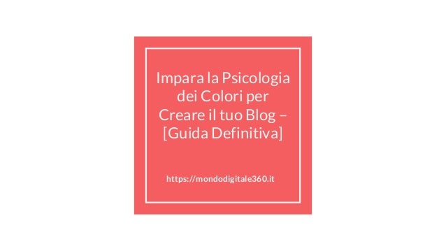 Psicologia Dei Colori