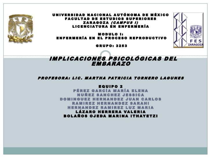 Psicologia Del Embarazo