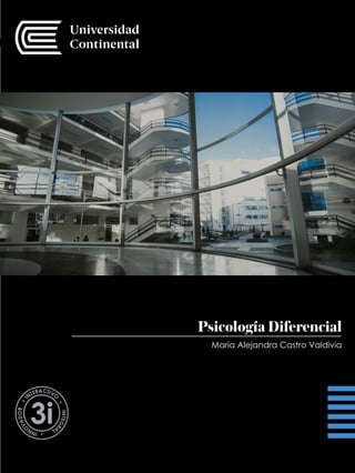 1
DISCAPACIDAD E INTEGRIDAD
Manual Autoformativo Interactivo
María Alejandra Castro Valdivia
Psicología Diferencial
 