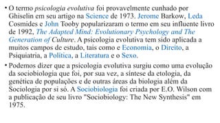 Led Cosmides Comprehensive Overview of Evolutionary Psychology and Its Foundations ...