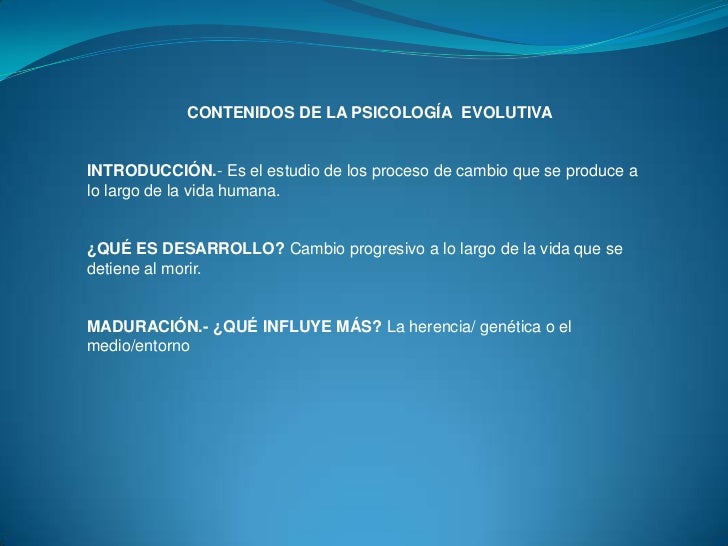 Psicologia Evolutiva