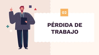 PÉRDIDA DE
TRABAJO
02
 