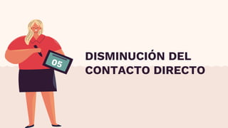 DISMINUCIÓN DEL
CONTACTO DIRECTO
 