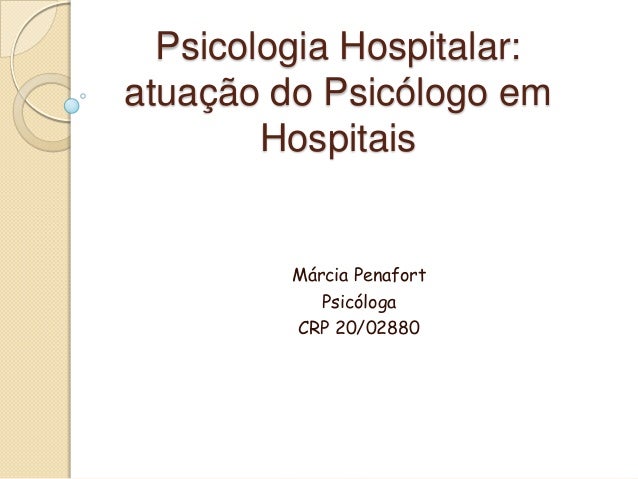 Curso psicologia hospitalar