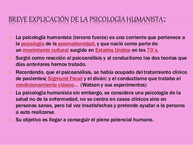 Psicología Humanista