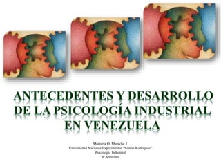 Marisela O. Mureche J.
Universidad Nacional Experimental “Simón Rodríguez”
Psicología Industrial
8º Semestre
 