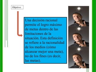 2. Averiguar cual es el conjunto de cursos de acción posibles que puede tomar y luego regar información confiable sobre cada uno de ellos. Pablo Picasso se dio cuenta de esto y dijo: “Todos los seres humanos nacen con el mismo potencial de creatividad. La mayoría lo derrochan en millones de cosas superfluas. Yo invierto el tiempo en una sola cosa: mi arte".