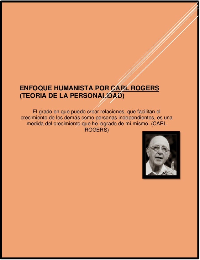 Psicologia teoria de la personalidad de carl rogers documento