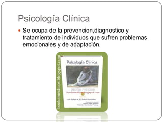 Clínica
                               Se ocupa
                                  de
            Prevencion




                         Diagnostico




              Tratamiento de las
          enfermedades del individuo
 