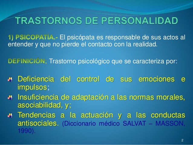 Psicopatia: Enfoque criminológico