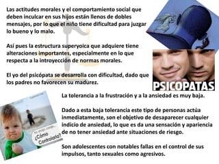 Psicopatiaadolescencia video