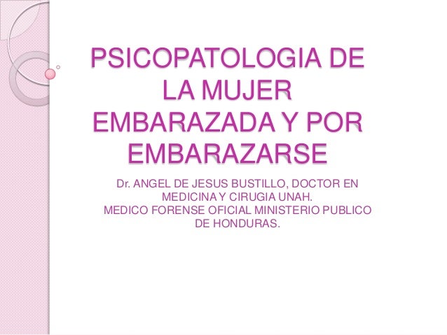 PSICOPATOLOGIA DEL EMBARAZO Y EDAD FERTIL