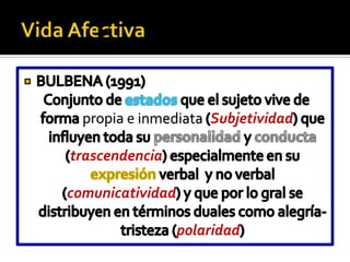 propia e inmediata Subjetividad

trascendencia

comunicatividad

                  polaridad
 