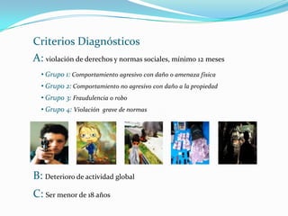  Trastornos disociales