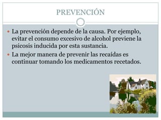 Por eso debemos plantear tres objetivos a corto plazo: 1. Impedir que el paciente se agreda a si mismo o a los demás. 2. Mantener una ingesta adecuada de alimentos y líquidos. 3. Reorientar al sujeto en cuanto a su propia persona y en el espacio y tiempo.