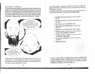Antecedentes e influencias
lo TGse nutre de varias raices filosóficas. Pero entre ellosse destomn los referencias al exis-
tencialísmo y lo fenomenologio. Del existcncialismo rescoto lo ideo de que lo esencia del
hombre, lejos de ser objetivo, sólo puede ser aprehendido desde adentro de sí mismo como
ser autónomo, en su temporalidad y finitud. De lo fenomenologio, lo importancia de partir
de lo experiencia sensible y de describir mós que intentar explicar. También es importante
lo influencia de los religiones orientales, particularmente del budismo zen y del tooísmo.
LO FUNDAMENTAl
ES CONFIAR EN LA
NATURAlEZA HUMANA Y EN UNO
MISMO PARA PERMITIR QUE ESTA
NATURAlEZA FLUYA LIBRE DE
INTERFERENCIAS.
( ~. .~ ---.
CUANDO 2S0
OCURRE, SE 1r<.'TEGRAN
TODOS lOS ASPECTOS DE
lA PERSONALIDAD.
Eltooísmo aporto lo i¿eo de flujo natural, de íntegración de opuestos. A lo vívo no se lo
puede forzar contra su propia naturaleza. Sólo es posible hacer que se despliegue aque-
llocontenido en su seno como posibilidad. Elterapeuta no intentará imponer desde afue-
ra der paciente ninguna categoría ajena a él mismo.
96
En otro plano, también es importante lo influencia del psicoorama de lQtob levi
Moreno (1889-1974 l, de nacionalidad rumana, del ruul adopta la ideo de dramatizar
las experiencias y los sueños.
La filosofía que subyoce a la TG encuentra pleno expresión en los preceptos del mós des-
tacado discípulo de Fritz Perls, e! psiquiatra chileno Claudio Naranjo.
l. Vive ahora. Preocúpate del presente antes que del posado o
el futuro.
2. Vive aquí. Preocupote de lo que estó presente entes de lo que
esíú ausenle.
3. Dejo de imaginar cosos. Experimento lo real.
4. Dejo de pensar en cosas innecesarias. En lugar de ello,
gusto y miro..
5. Expresa, en vez de manipular explicor,justificar o juzgar.
6. Entrégate a la desazón y al dolor de la misma manera que te
entregas 0 placer. No limites tu conciencia .
7. No aceptes mús «debes» ni «deberías» de 11)5 que tú te impon-
gas. No adores a ídolo alguno.
8. Asume pleno responsabilidad por tus ordenes, sentimientos y
pensamientos.
9. Acepta ser como eres.
Ensíntesis, el trnbuio terapéutico en la gestat se orienta o promover ln identificación de
105 aspectos negados del sí mismo, y la integración de las portes opuestas en una unión
armónica. Talreapropiación de las personas respecto de sus experiencias se entuentrú
posibilitada por la expresión de su? vivencias emocionales. .
97
 