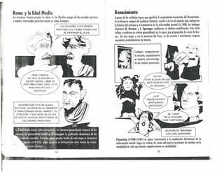 Roma y la Edad Media
Losromanos hicieron propias los ideas de los filósofos griegos de los escuelas epicúreo
y estoico, interesadas particularmente en temas humanos.
r---------------------~LAS PASIONES Y LOS DESEOS
INSATISFECHOS TIENEN POSIBILIDAD
DE ENFERMAR EL ALMA.
Renacimiento
A pesar de los múltiples logros que significó el conocimiento humanista del Renacimien-
to en diversos campos del quehacer humano, resultó a lo vez el copítulo mús nefasto en
lo historio del enfoque y el tratamiento de lo enfermedad mentol. En 1486, los teólogos
alemanes H. Kramer y J. Sprenger, publicaron el Malleus maleficarum. Este texto
refleja y reafirmo un criterio generalizado en lo época que propugnaba lo «ozu de bru-
jos». De este modo, y con lo anuencia del Popo, se dio muerte o muchísimas mujeres
aquejados probablemente de histeria .
i
·1I
¡
~ «=:: I Cualquier comportomien-
! to extraño, especialmente
. . en mujeres, era investiga-
I do por monjes presurosos.
i
• ~I
<,
i
I
• !,
PARA CURARLA
HAy QUE ALCANZAR UN
ESTADO MENTAL LIBRE DE
PERTURBACIONES. PERO ESTO
REQUIERE MÉTODO Y
DISCIPLINA.
, ):
f~:;'1.J~
,.,_.
~<::-/~
¡EL FUEGO ¡'J'
DE LA HOGUERA,
PARA PURIFICARLA!
EXISTEN DOS TIPOS DE ALMAS:
RAC 10NAL (ALOJADA EN EL CEREBRO)
e IR.RACIONALES (EN EL HíGADO Y EL
CORAZÓN). Y QUE NADIE SE OLVIDE
De QUE EL ALMA ES INDISOCIABLE DE
LOS CENTROS NERVIOSOS.
Perecelse (l493-1541) se opuso tenazmente o la explicación demoníaco de lo
enfermedad mental. Según su criterio, los males del espíritu provienen de cambios en lo
modalidad de vida que afectan negativamente su sensibilidad.
lS14
'-. 1" ' ' .', ~: •• ~ • • .: • - ~
'Wl »
 