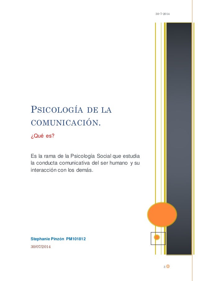 Psicología de la comunicación