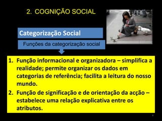 A ordem de apresentação das características numa lista influencia as impressõesCOGNIÇÃO SOCIALAs ImpressõesExperiência de Asch (1946)4