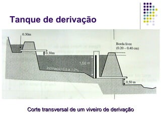 Tanque de derivação
Corte transversal de um viveiro de derivaçãoCorte transversal de um viveiro de derivação
 