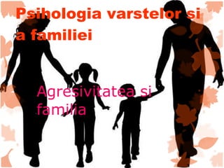 Psihologia varstelor si a familiei Agresivitatea si familia 