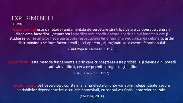 Psihologie ExperimentalÄ