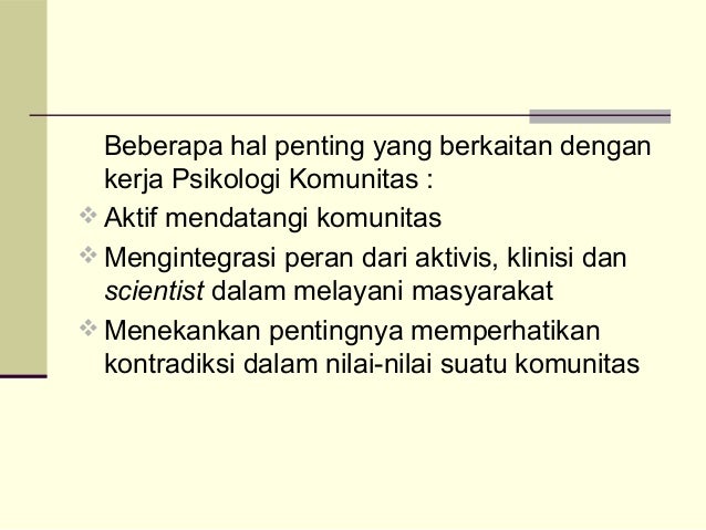 Psi klinis psikologi komunitas