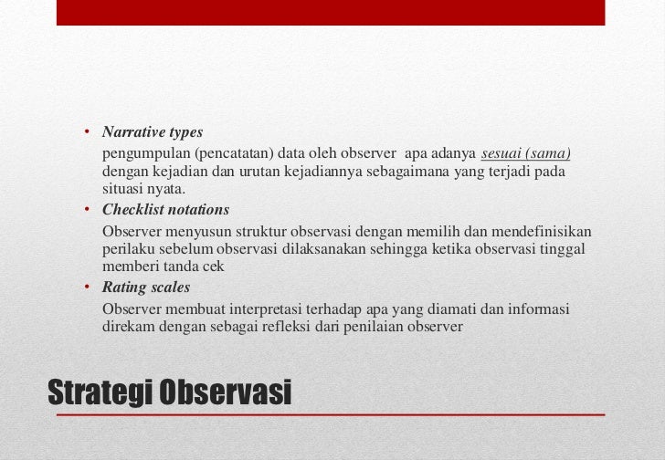 Psikodiagnostik Observasi