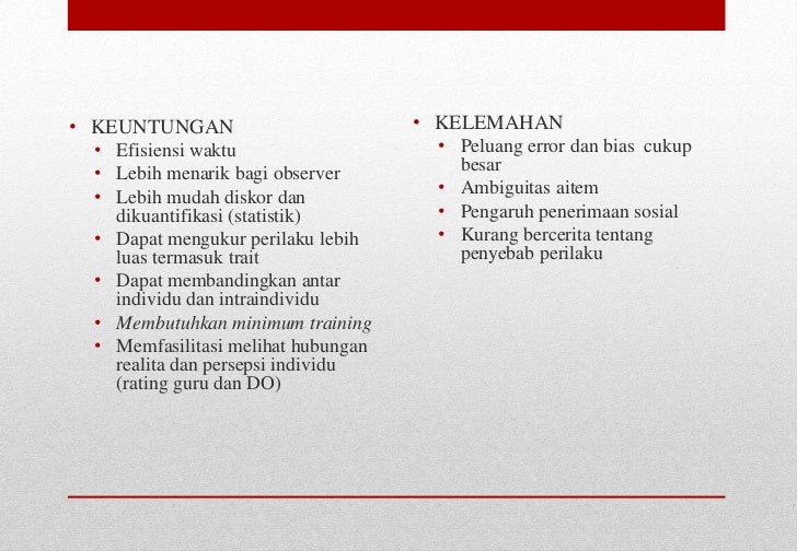 Psikodiagnostik observasi