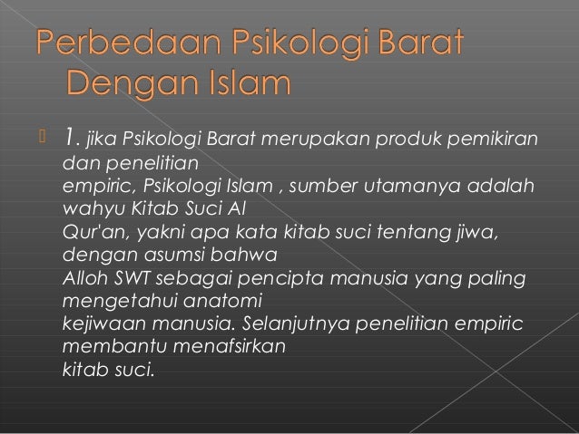 Psikologi Islami