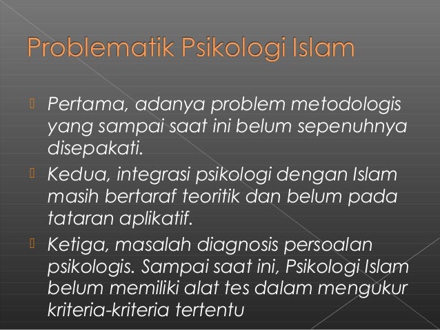 Psikologi Islami