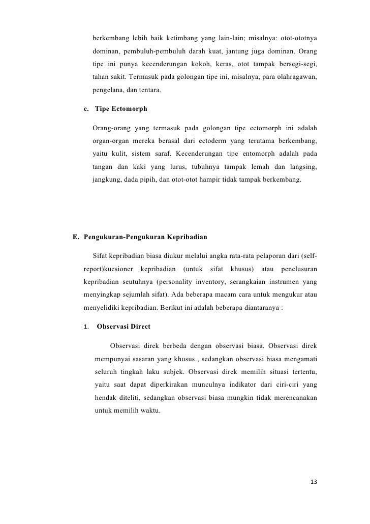 Psikologi Kepribadian