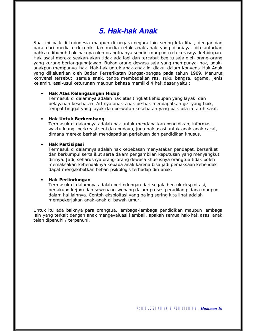 jurnal psikologi anak pertama Psikologi anak & pendidikan