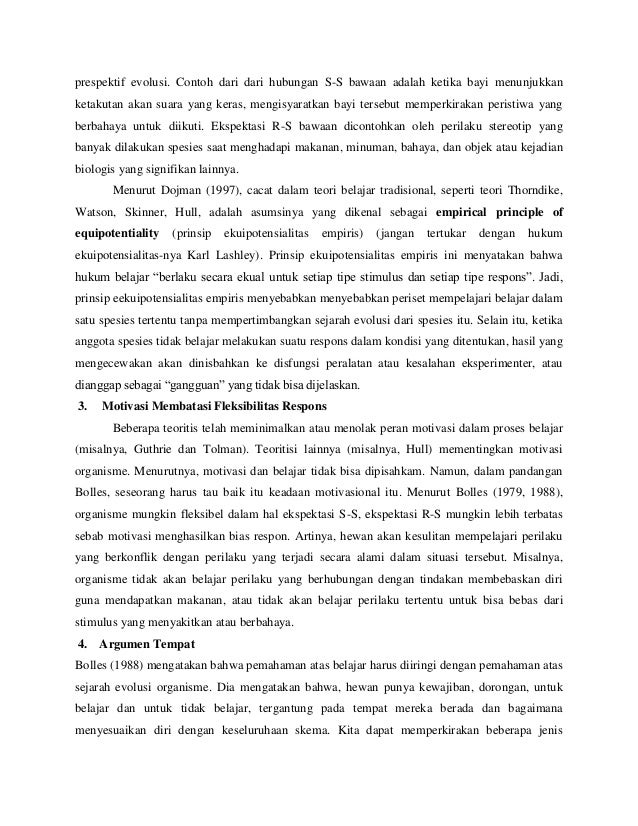 Teori Evolusioner dan Psikologi Evolusioner dalam 