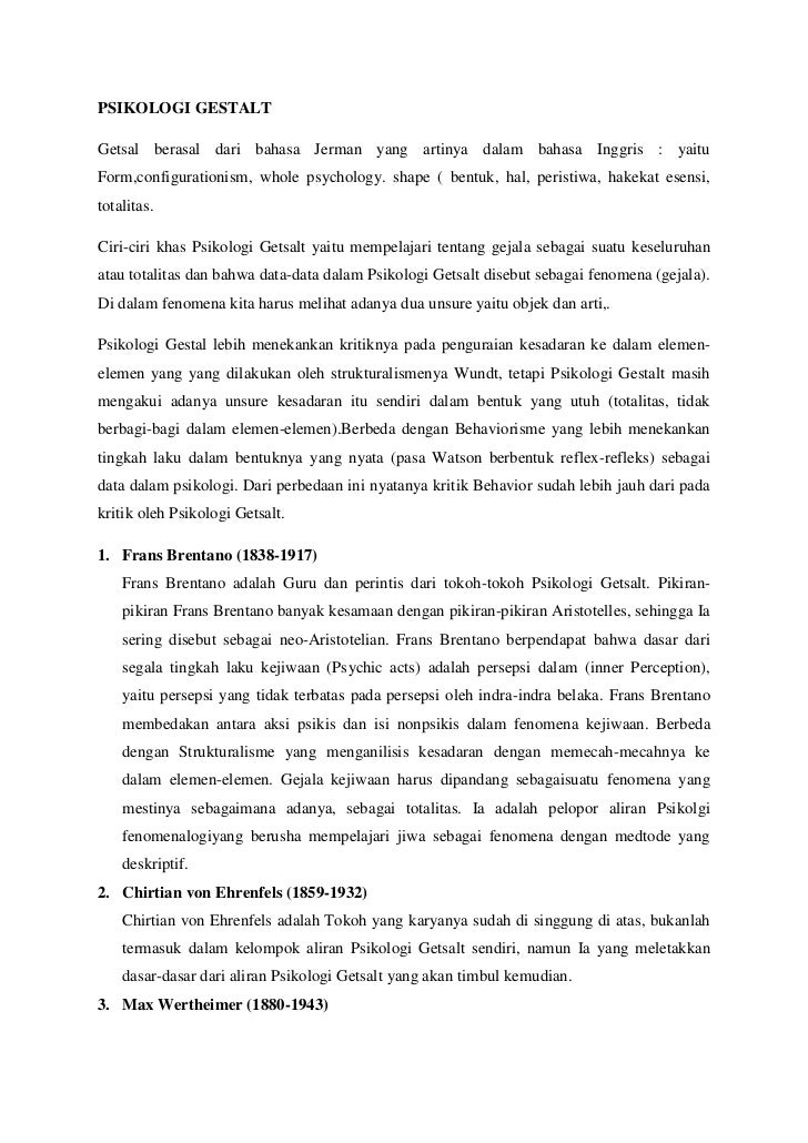 Psikologi Gestalt