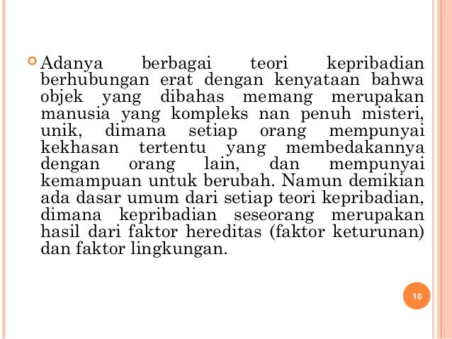 Kepribadian Seseorang Erat Kaitannya Dengan Faktor Mutakhir