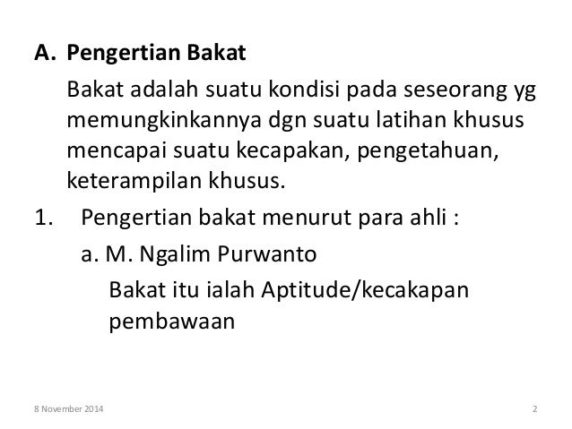 Psikologi Pendidikan Tentang Bakat