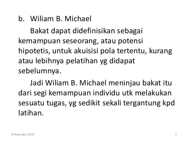 Psikologi Pendidikan Tentang Bakat
