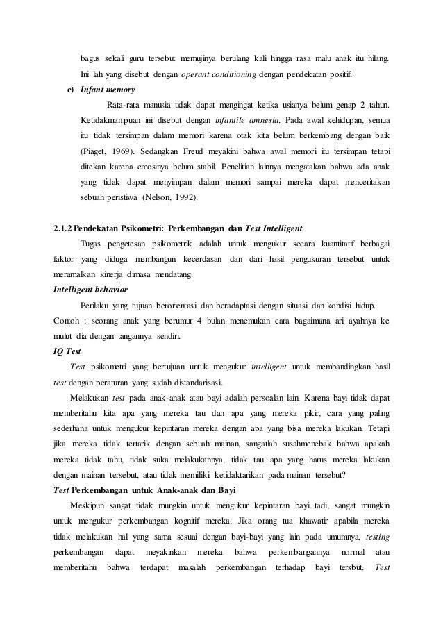 Psikologi perkembangan kognitif anak pada 3 tahun pertama
