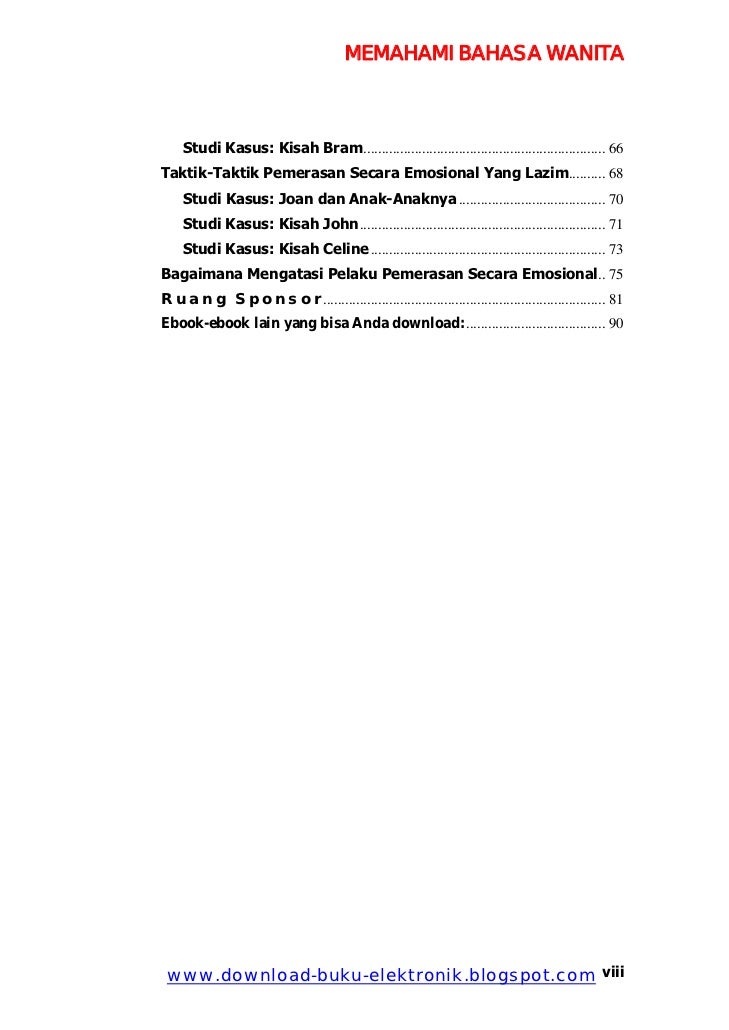 Buku Psikologi Populer Memahami Bahasa Wanita