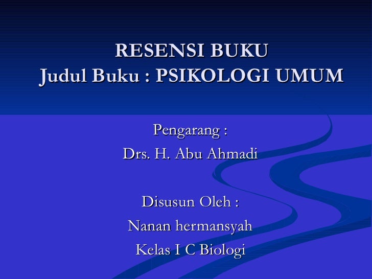 psikologi umum psikologi umum