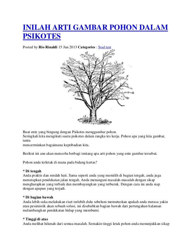 Gambar Garan Psikotes Gambar Dap Draw Person Guru di 