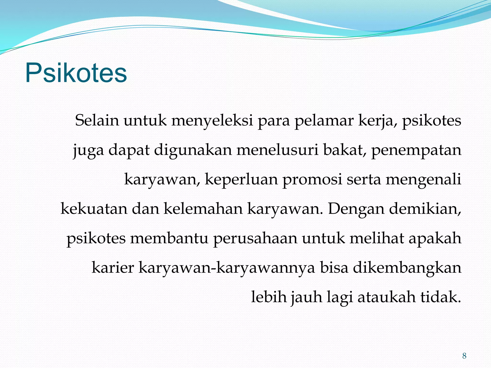 Psikotes utk amt i edisi revisi | PPT