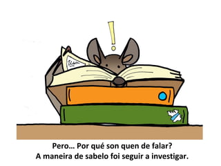 Pero… Por qué son quen de falar?
A maneira de sabelo foi seguir a investigar.
 