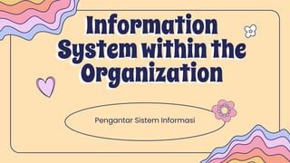 Information
Systemwithinthe
Organization
Pengantar Sistem Informasi
 
