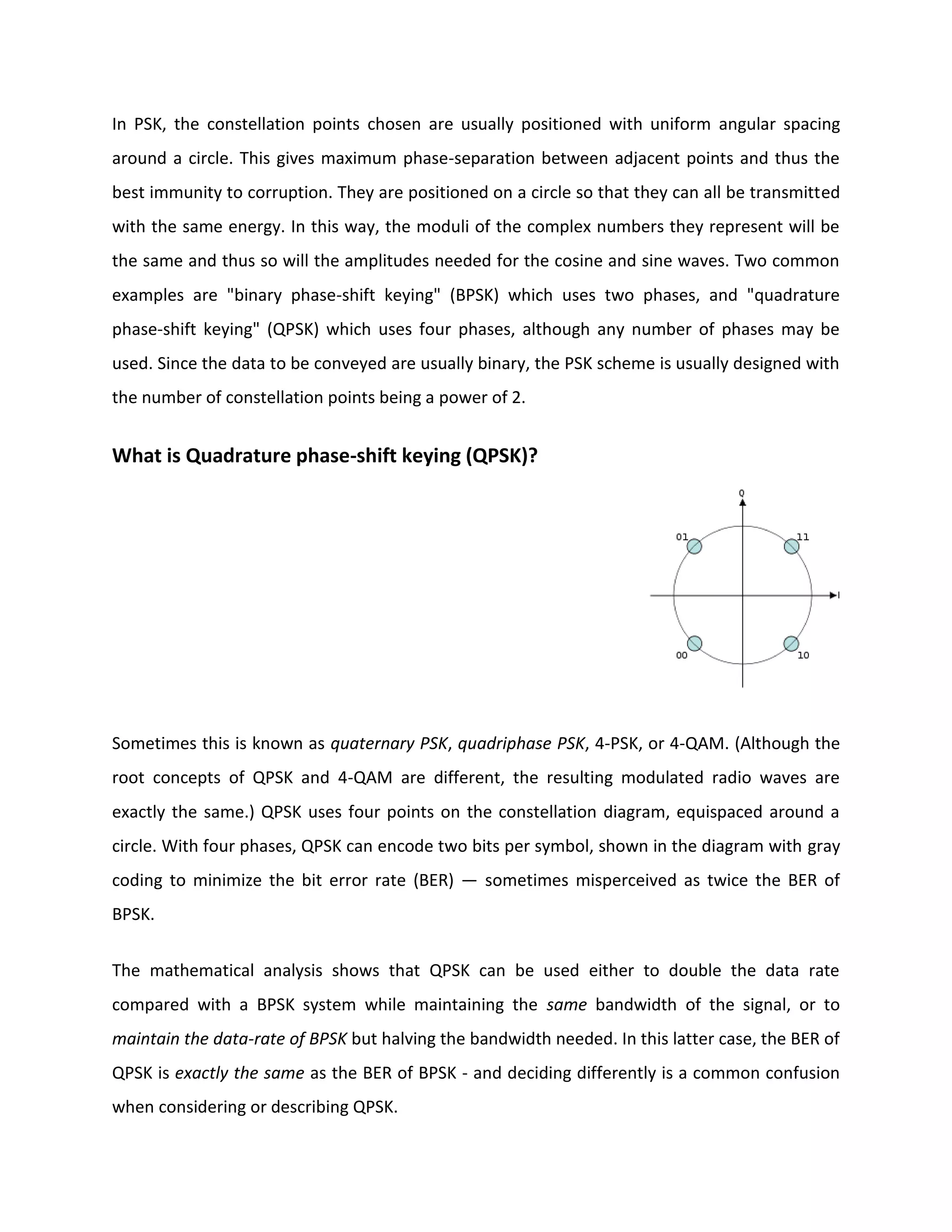 PSK modulation | DOCX